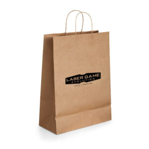 Sac papier Kraft logo noir