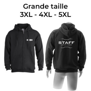 Sweat à Capuche zippé Staff Grande Taille